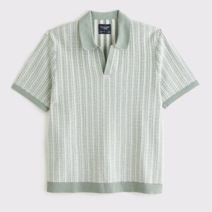 Abercrombie Tonal Stitch Sweater Polo